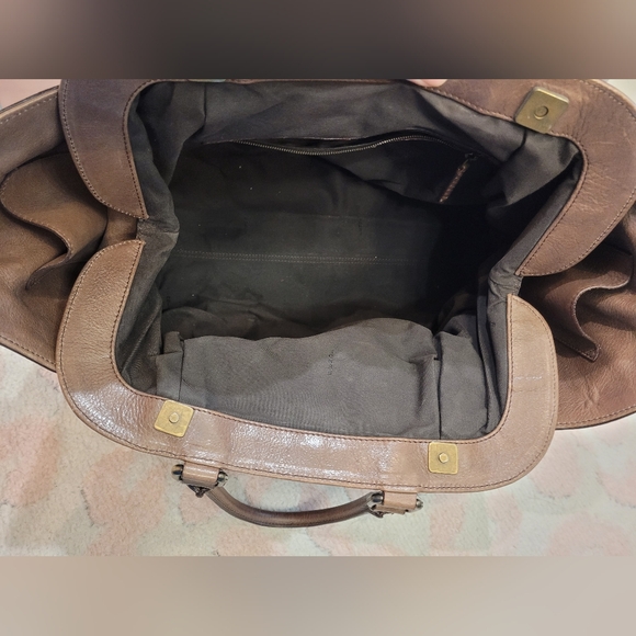 Vintage Fendi Vitello Palma Doctor B Tote Bag Fango - Picture 5 of 7